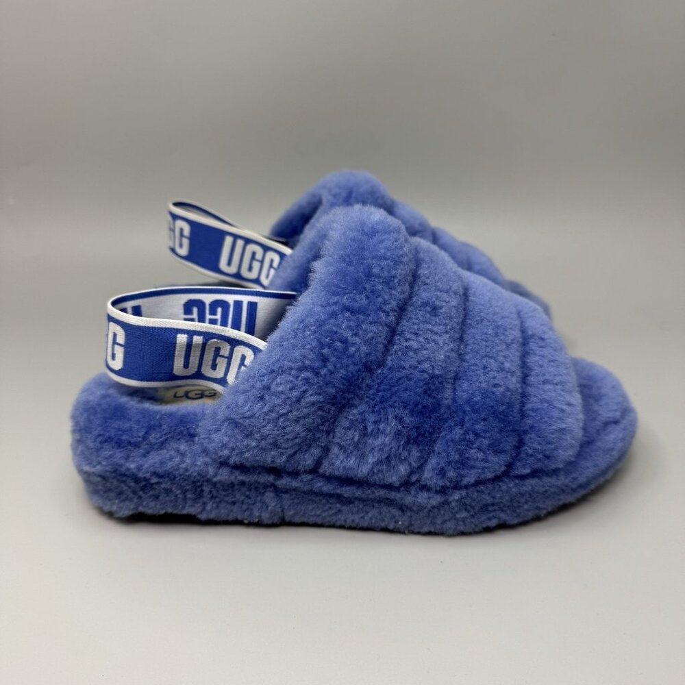 Blue UGG Classic Fluff Yeah 1095119 Slide Slippers Women's Size US 5